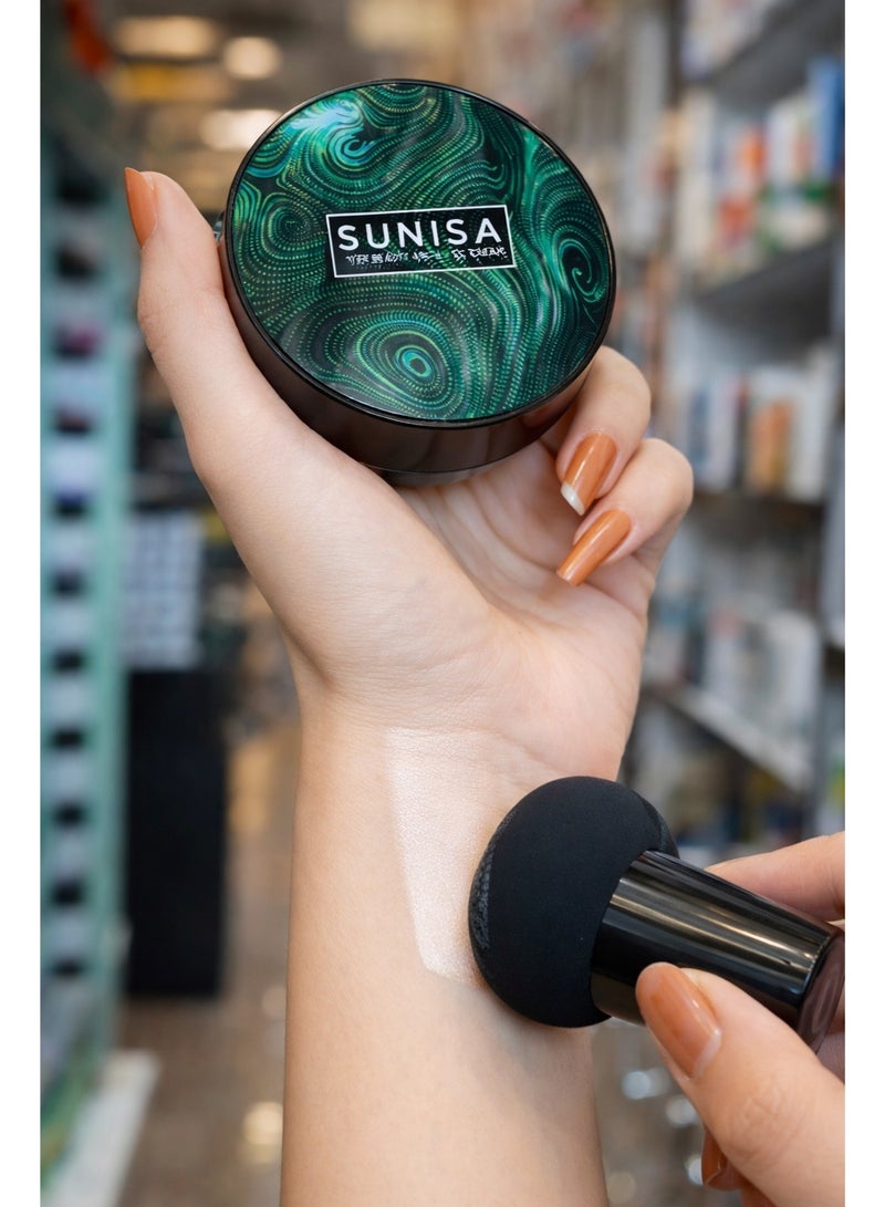 سونيسا كريم أساس سونيسا الكوري الأصلي SPF50 – كريم باودر خافي عيوب ضد الماء 24 ساعة – ترطيب عالي وتغطية كاملة لجميع أنواع البشرة - Image 3